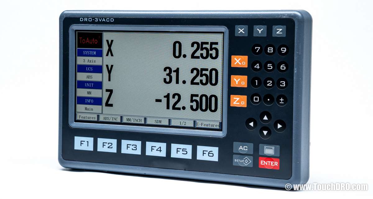 Basic inexpensive Chinese DRO with LCD screen