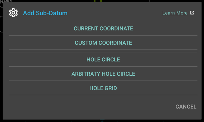 Fig. 5: Add Sub-Datum Dialog