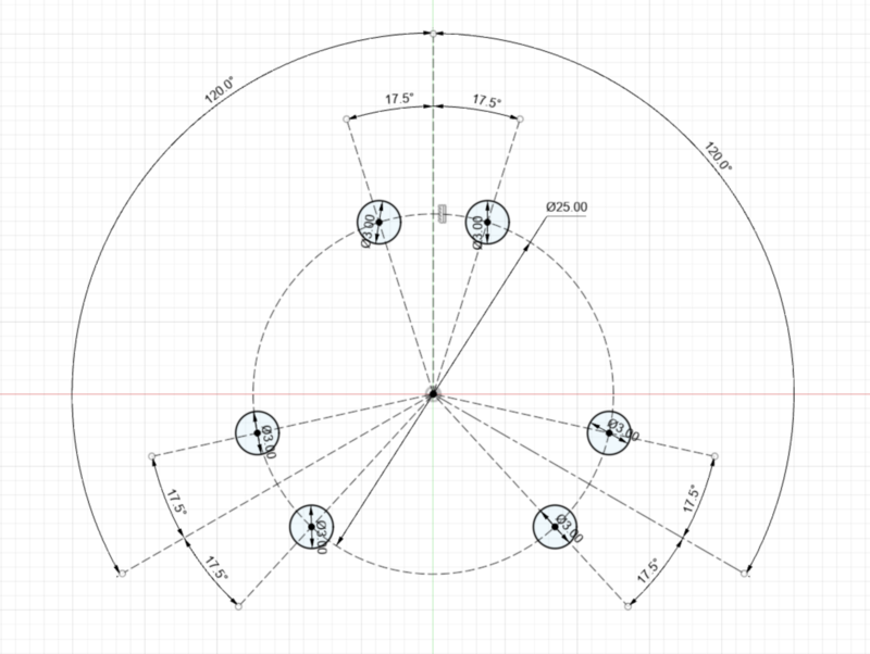 Fig. 3: Arbitrary Hole Circle Sketch