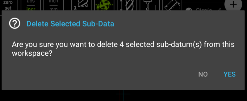 Fig. 4: Delete Sub-Datum Coordiantes Confirmation Dialog