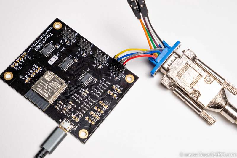 Scale plugged into the adapter for a smoke test