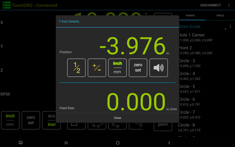 Axis Details Dialog