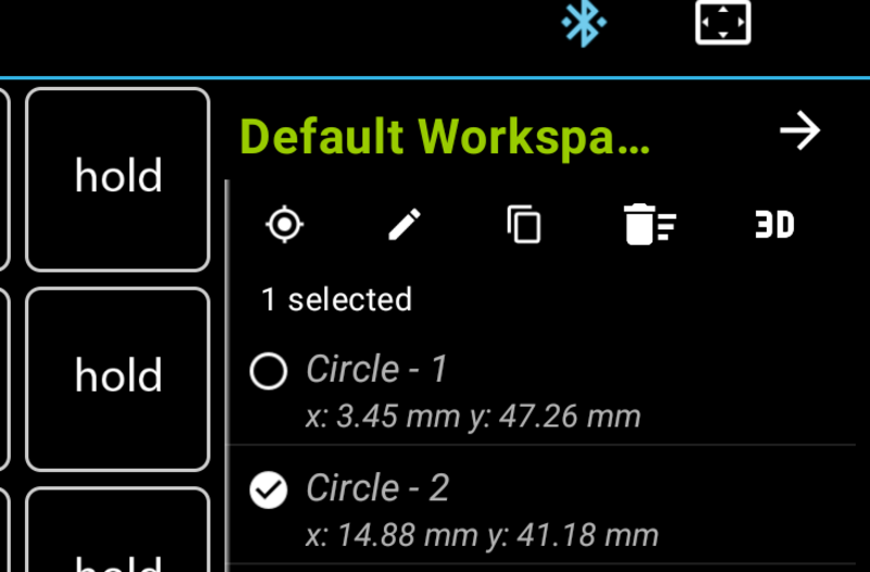 Fig. 2: Sub-Datum Action Buttons