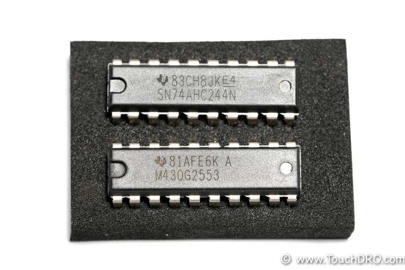 MSP430G2553 next to 74HC244